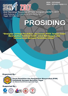 Prosiding 2nd Seminar Nasional IPTEK Terapan (SENIT) 2017